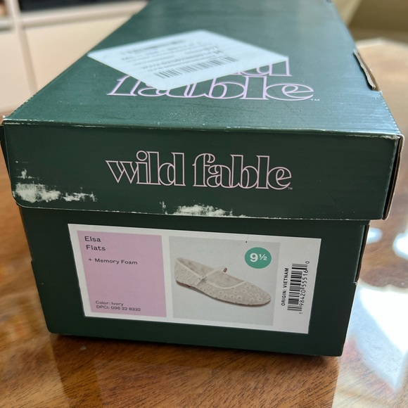 Wild Fable Ivory Elsa Eyelet Floral Mary Jane Flats - Picture 6 of 6